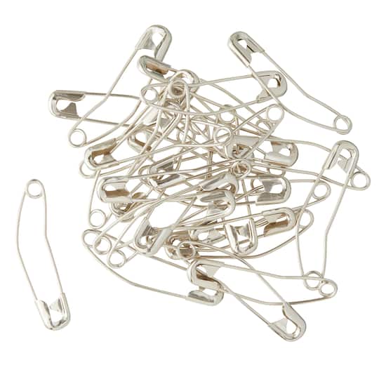 Loops & Threads™ Curved Safety Pins, 1 1/2"